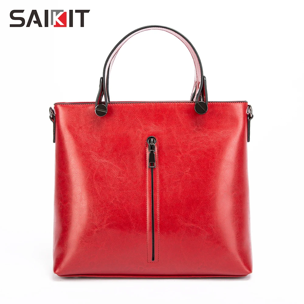 Fashion bolso de mano Oil wax cowhide leather ladies tote bags cross body purses women handbags, Black/red/brown/coffee
Fashion bolso de mano Oil wax cowhide leather ladies tote bags cross body purses women handbags, Black/red/brown/coffee