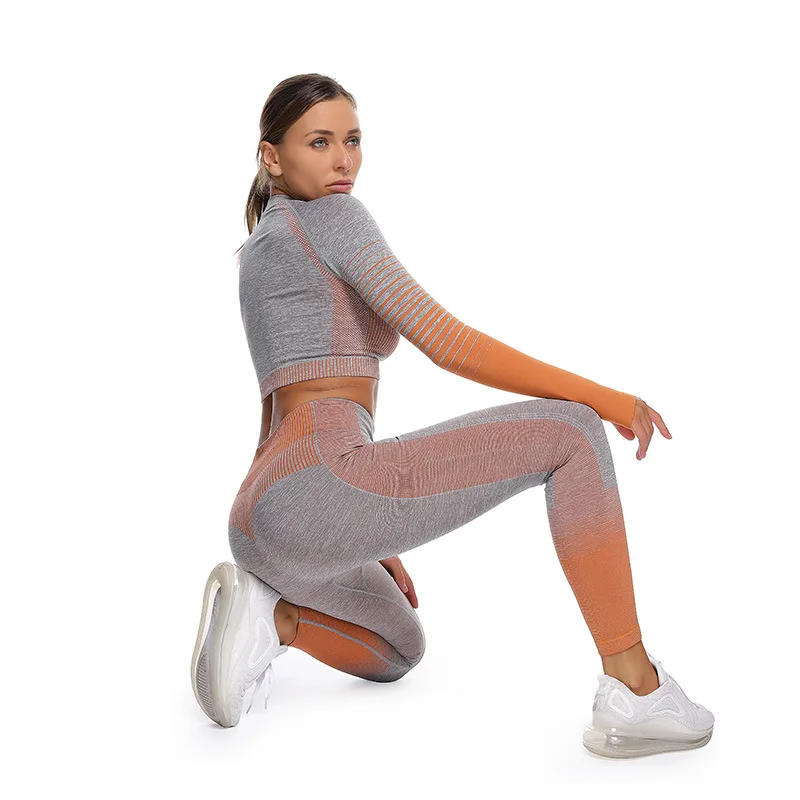 2022 New Arrived 2 Pieces Yoga Wear Sport Clothing Set Solid Fitness Seamless Yoga Sets For Women
2022 New Arrived 2 Pieces Yoga Wear Sport Clothing Set Solid Fitness Seamless Yoga Sets For Women