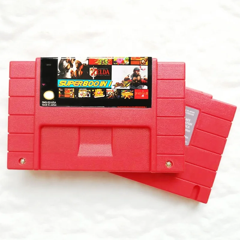 In Stock Red Shell 16 bit 800 in 1 Multi Card SNES Video Game Console Game Cards Other Game Accessories
In Stock Red Shell 16 bit 800 in 1 Multi Card SNES Video Game Console Game Cards Other Game Accessories
