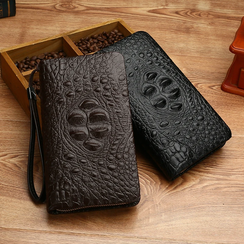 Wholesale genuine cowhide leather men's double zipper long hand wallet men business photo clutch bag, Black, coffee
Wholesale genuine cowhide leather men's double zipper long hand wallet men business photo clutch bag, Black, coffee