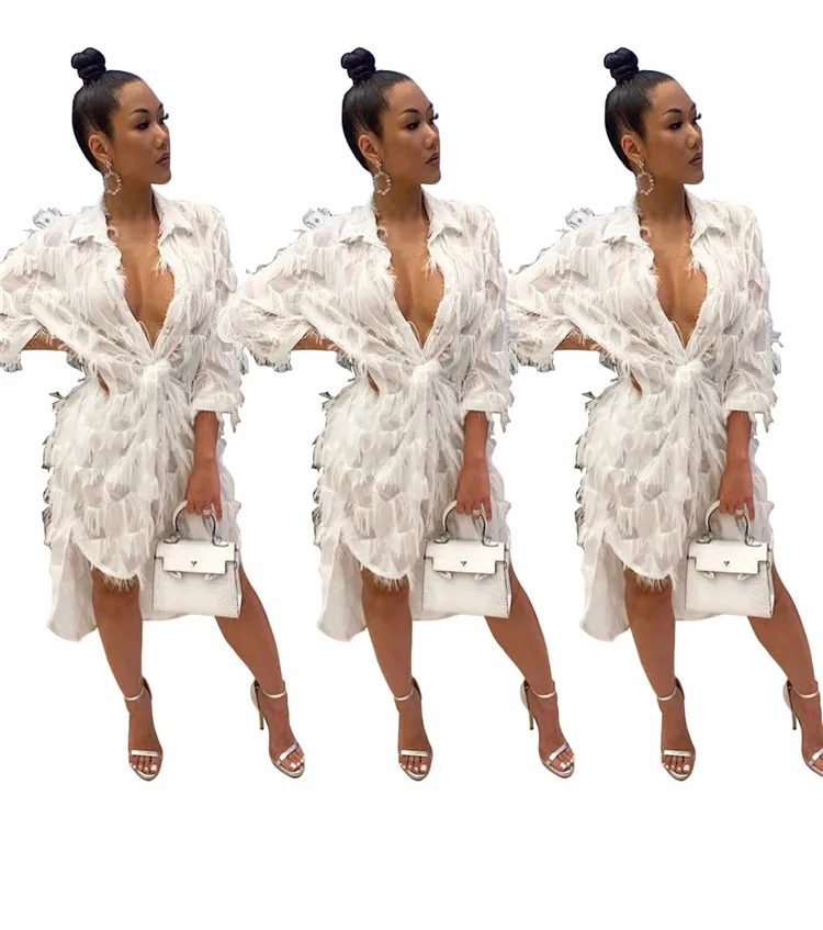 FE5038 2021 New Sexy Lady Clothing Pure White Elegant Irregular Villus Plus Size Party Wear Women Dress 
FE5038 2021 New Sexy Lady Clothing Pure White Elegant Irregular Villus Plus Size Party Wear Women Dress