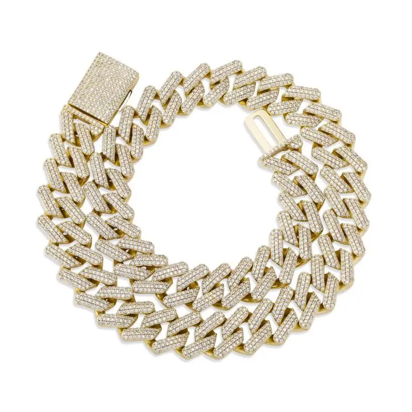 16mm Gold Plated Rhombus Necklace Full Ice Out Square Shape Big Box Gold Plated Cuban Link Chain Fine Ice Jewelry
16mm Gold Plated Rhombus Necklace Full Ice Out Square Shape Big Box Gold Plated Cuban Link Chain Fine Ice Jewelry