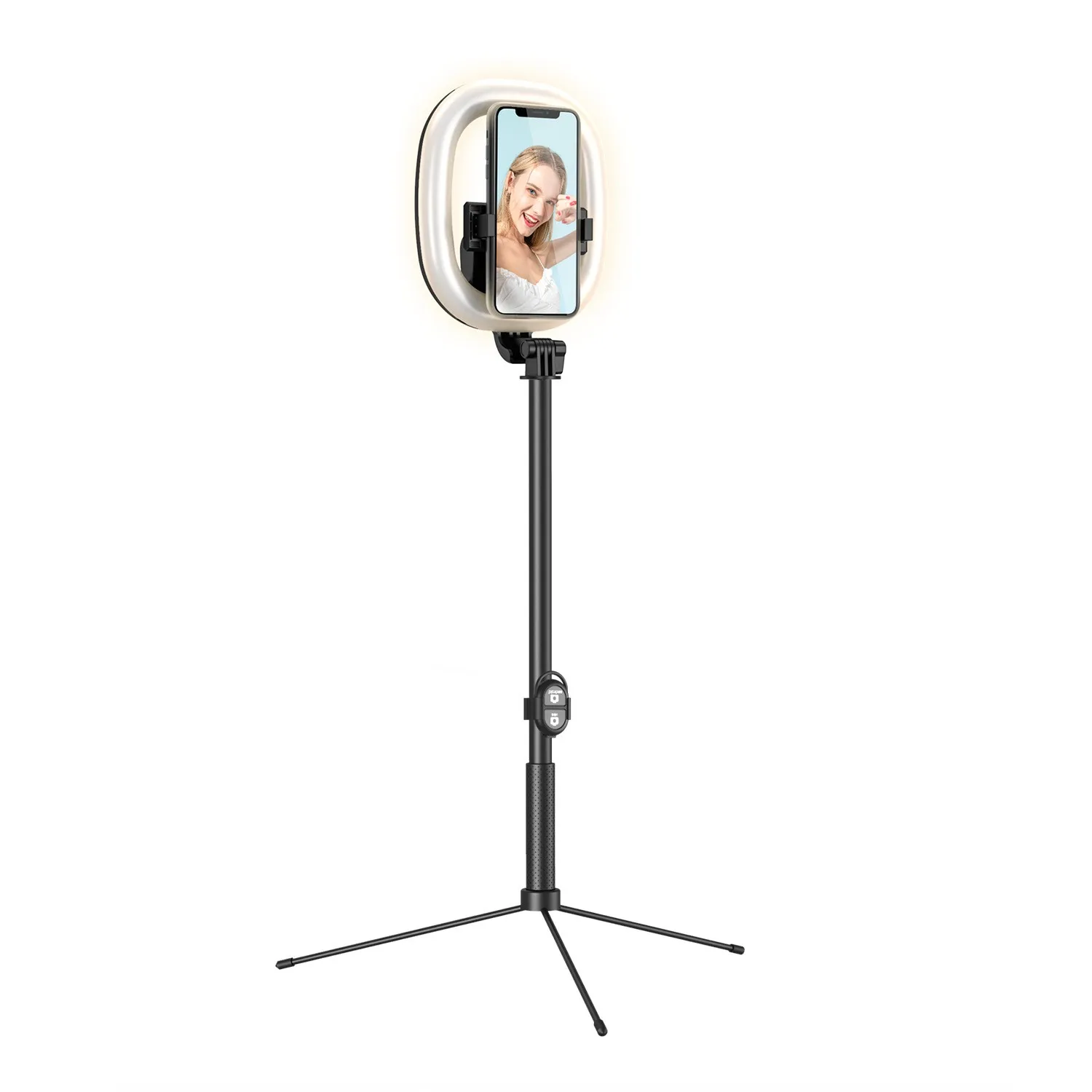 New Mobile Phone Selfie Stick Aluminum Light-Up Lamp Telescopic Multi-Functional Live Beauty Big Aperture Folding Tripod, 2 colors
New Mobile Phone Selfie Stick Aluminum Light-Up Lamp Telescopic Multi-Functional Live Beauty Big Aperture Folding Tripod, 2 colors
