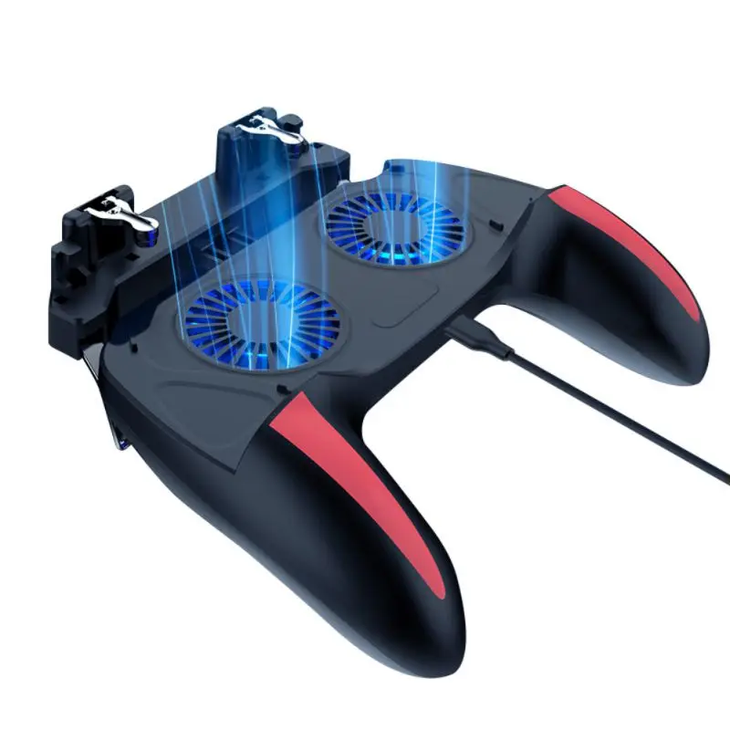 H10 Six Finger Game Controller Gamepad Trigger Shooting Free Fire Cooling Fan Gamepad Joystick For IOS Android Mobile Phone
H10 Six Finger Game Controller Gamepad Trigger Shooting Free Fire Cooling Fan Gamepad Joystick For IOS Android Mobile Phone