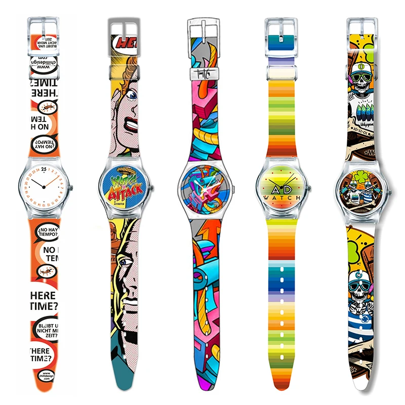 Plastic Custom Design Watches Design Your Own Unisex Quartz Watches Women Custom Made Watches
Plastic Custom Design Watches Design Your Own Unisex Quartz Watches Women Custom Made Watches