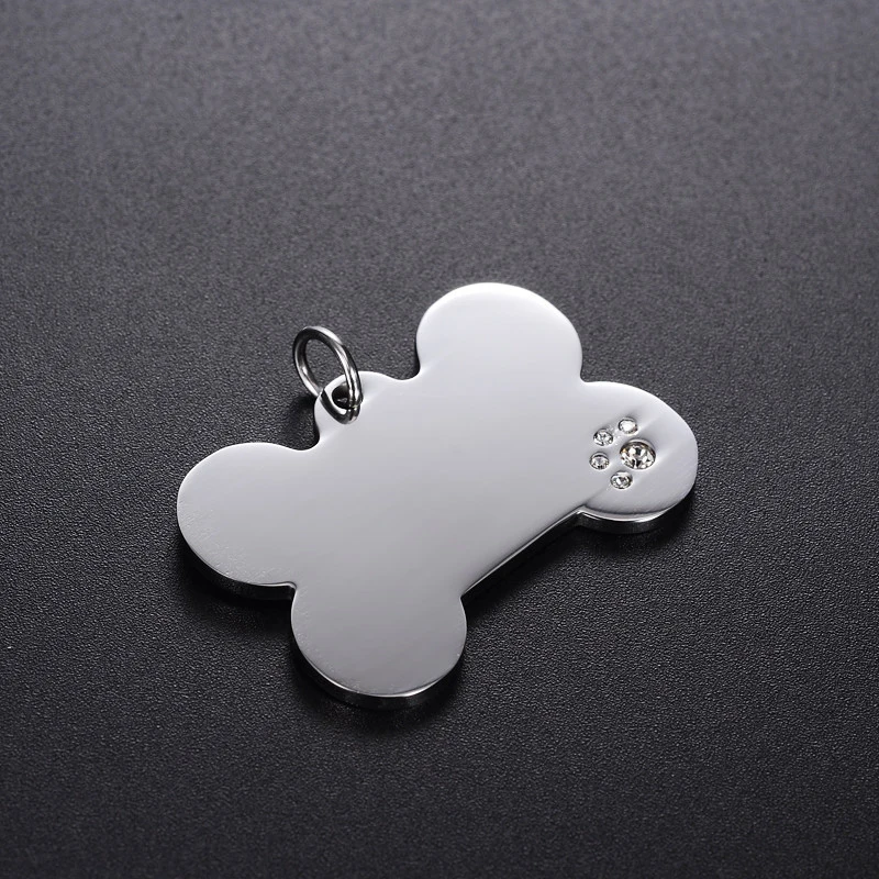 Personalized Custom Engraved Stainless Steel Dog Tag Titanium Steel Army Diamond Paw Dog Tag Bone Metal Pet Tag, As pic show
Personalized Custom Engraved Stainless Steel Dog Tag Titanium Steel Army Diamond Paw Dog Tag Bone Metal Pet Tag, As pic show
