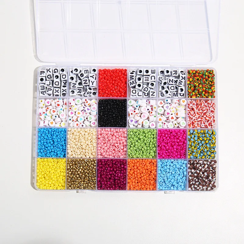 Multi Style 24 colors Boxed Glass Beads Letter beads Round Shape Glass Beads Suit For Jewelry Making, Mixed color
Multi Style 24 colors Boxed Glass Beads Letter beads Round Shape Glass Beads Suit For Jewelry Making, Mixed color