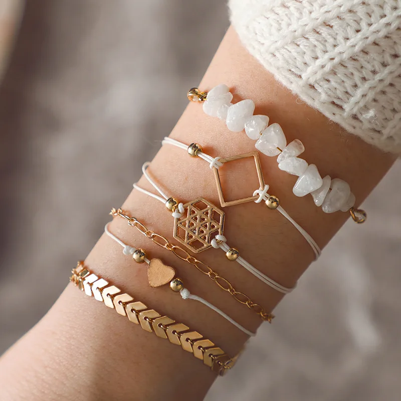 Mgirlshe Heart Bracelet 6 Sets Natural Stone Handmade Beaded Custom Bohemia Girl Boho Sandy Beach Bangles Bracelet for Women, Custom color
Mgirlshe Heart Bracelet 6 Sets Natural Stone Handmade Beaded Custom Bohemia Girl Boho Sandy Beach Bangles Bracelet for Women, Custom color