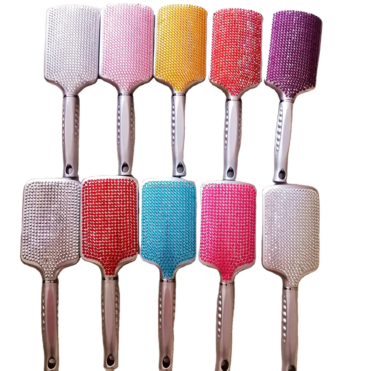 High quality cushion black bristle hair brush bling bling rhinestone detangling hair brush
High quality cushion black bristle hair brush bling bling rhinestone detangling hair brush