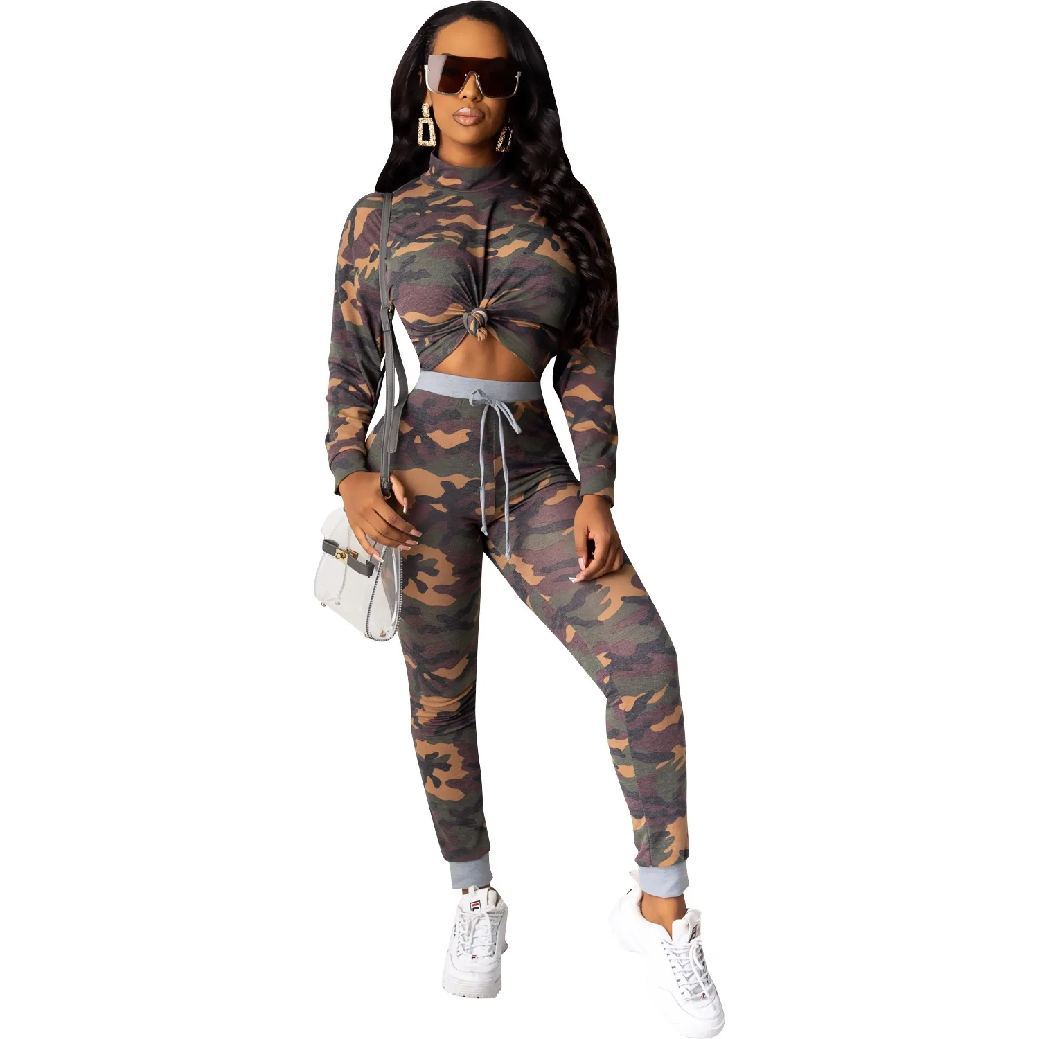 RsCY1204 women sexy two piece pants set tight long sleeve lady sportswear camouflage color print, Shown
RsCY1204 women sexy two piece pants set tight long sleeve lady sportswear camouflage color print, Shown