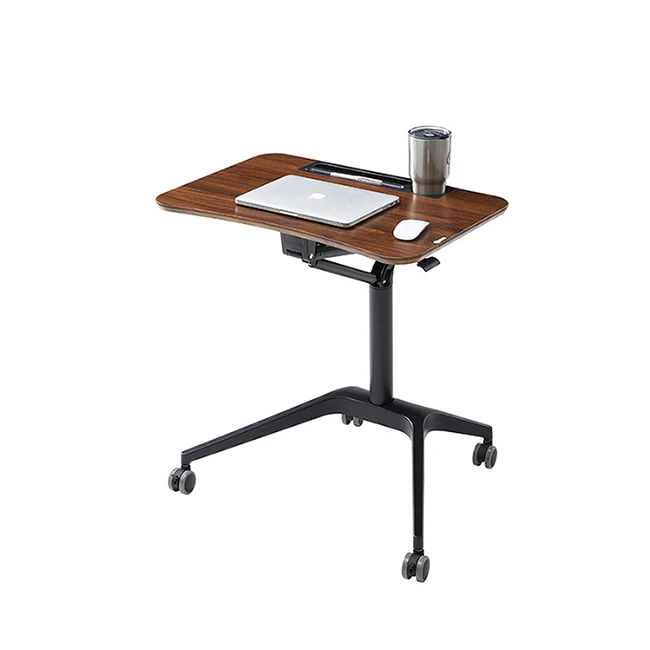 

Modern design single leg height adjustable table movable lifting office computer desk