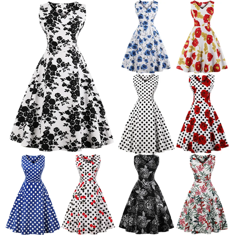 2021 Summer Beach Dress Vestidos Plus Size Women Sleeveless O-neck Print Dress Casual Sweet Vintage Floral A-line Party Dress
2021 Summer Beach Dress Vestidos Plus Size Women Sleeveless O-neck Print Dress Casual Sweet Vintage Floral A-line Party Dress