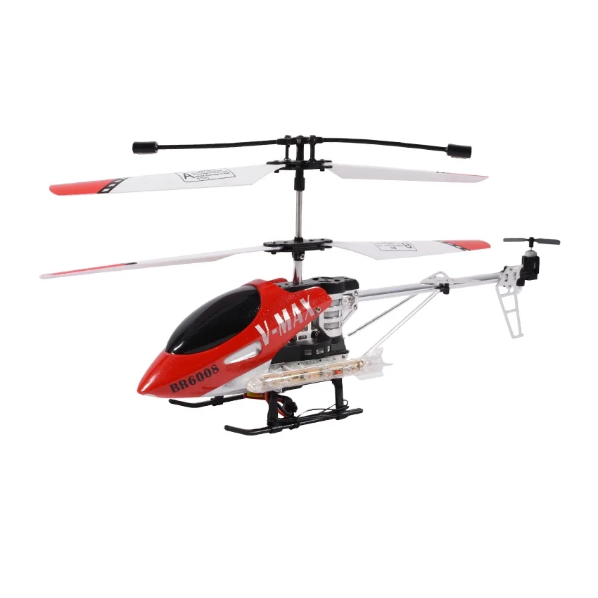 new item flying toy led light camera helicopter 3/3.5CH red color rc aircraft with gyro BR6008