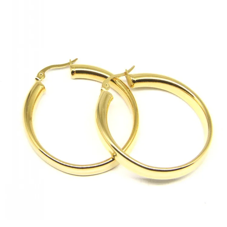 Hot selling titanium steel round smooth hoearrings high quality simple stainless steel ladies jewelry factory direct sales
Hot selling titanium steel round smooth hoearrings high quality simple stainless steel ladies jewelry factory direct sales