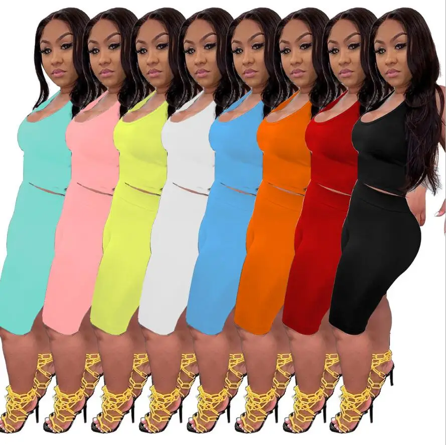 Explosive womens clothes 2021 fashion cotton outfits jogger set women leisure pure color vest shorts slim sports two piece set
Explosive womens clothes 2021 fashion cotton outfits jogger set women leisure pure color vest shorts slim sports two piece set