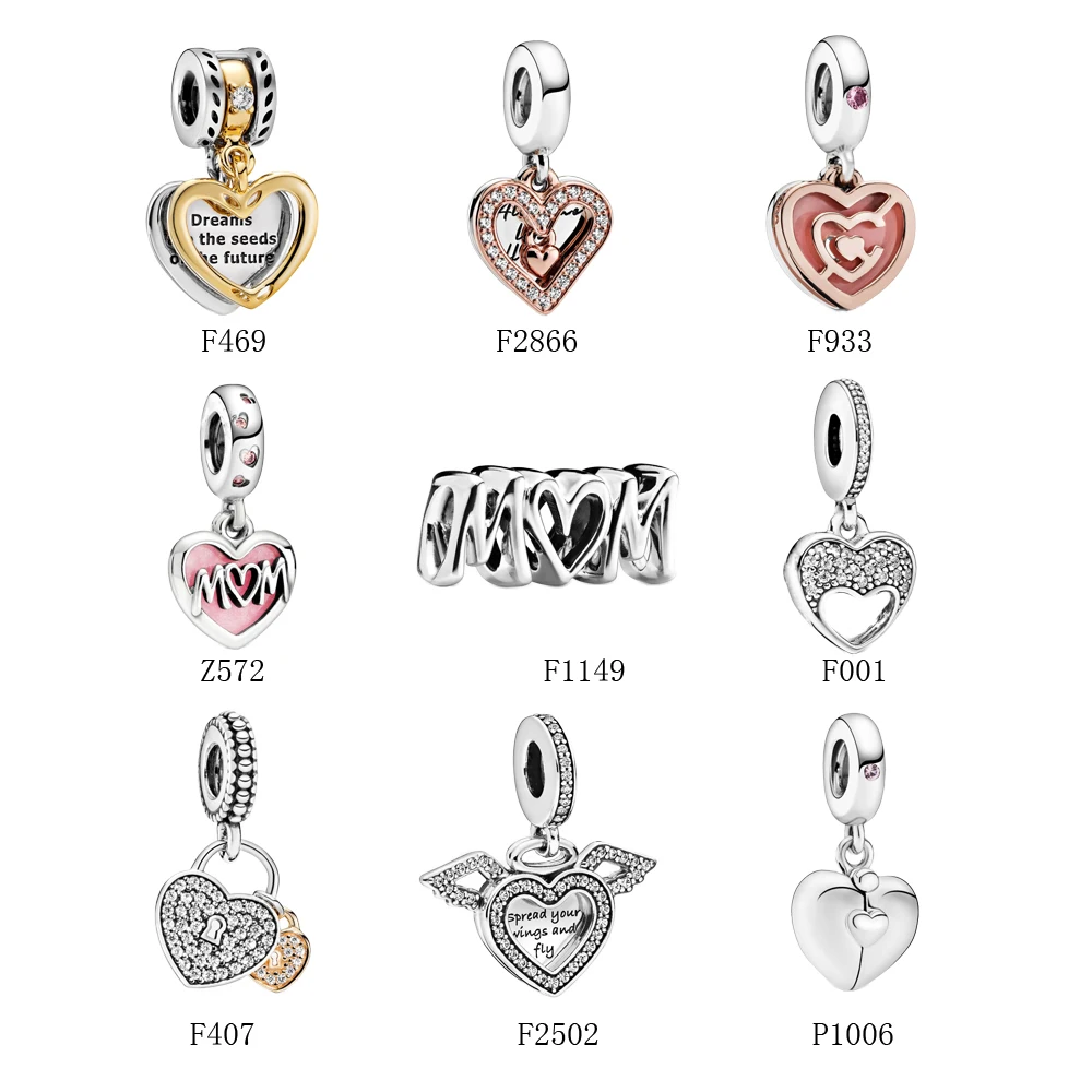 2021 Mother's Day gift heart dangle charms 925 sterling silver designer mum charm for bracelet making
2021 Mother's Day gift heart dangle charms 925 sterling silver designer mum charm for bracelet making