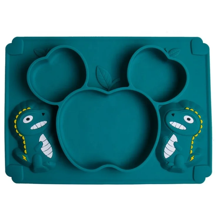 New baby silicone dinner plate for infants and young children training compartment food supplement bowl anti-fall suction bowl, Any color
New baby silicone dinner plate for infants and young children training compartment food supplement bowl anti-fall suction bowl, Any color