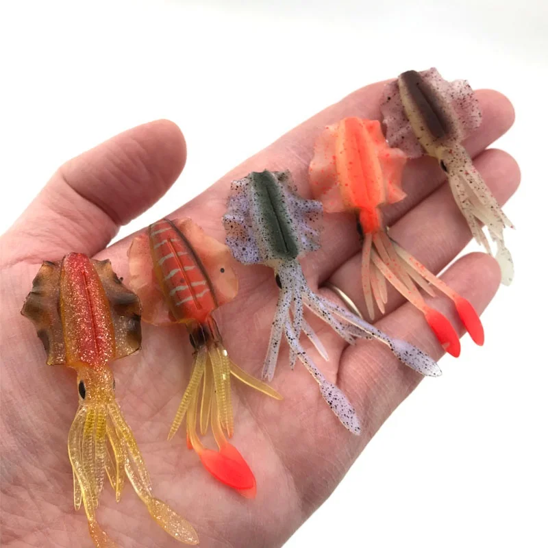 4pcs/bag Soft fishing lure 6-7cm 2g squid shape Luminous UV Squid bait For Sea Fishing Wobbler artificial Bait Fishing soft lure, 6 colors
4pcs/bag Soft fishing lure 6-7cm 2g squid shape Luminous UV Squid bait For Sea Fishing Wobbler artificial Bait Fishing soft lure, 6 colors
