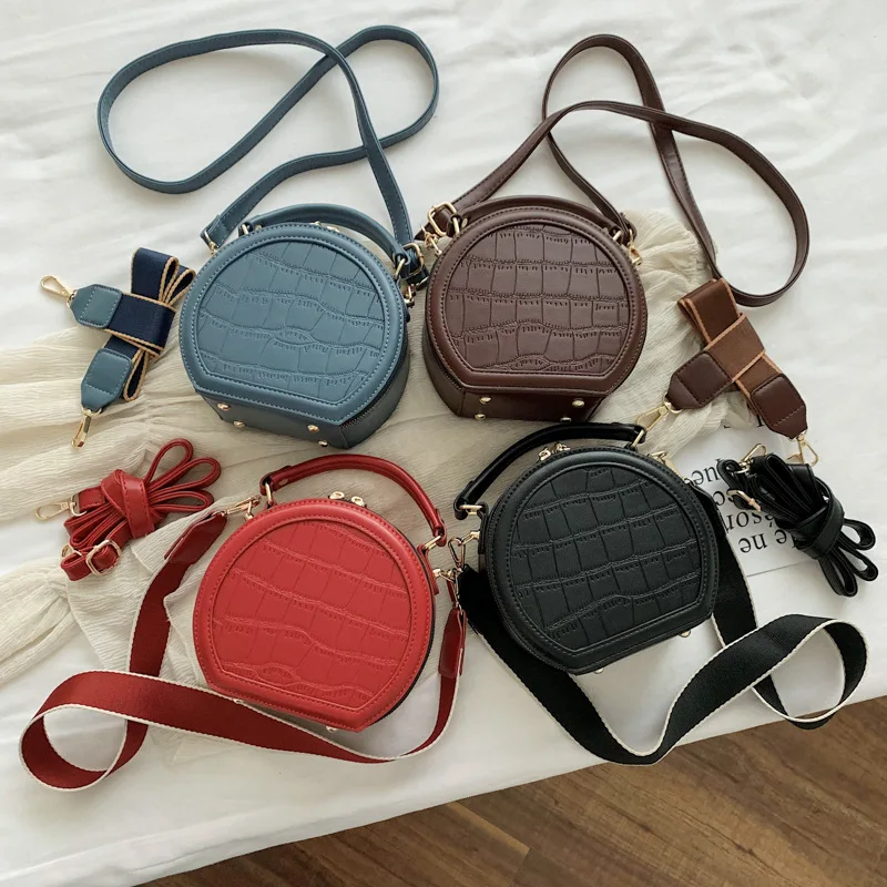 Fashion small round bag 2020 Spring new cross-body bag stone pattern Mini shoulder hand bag zipper handbag Crocodile phone Purse
Fashion small round bag 2020 Spring new cross-body bag stone pattern Mini shoulder hand bag zipper handbag Crocodile phone Purse