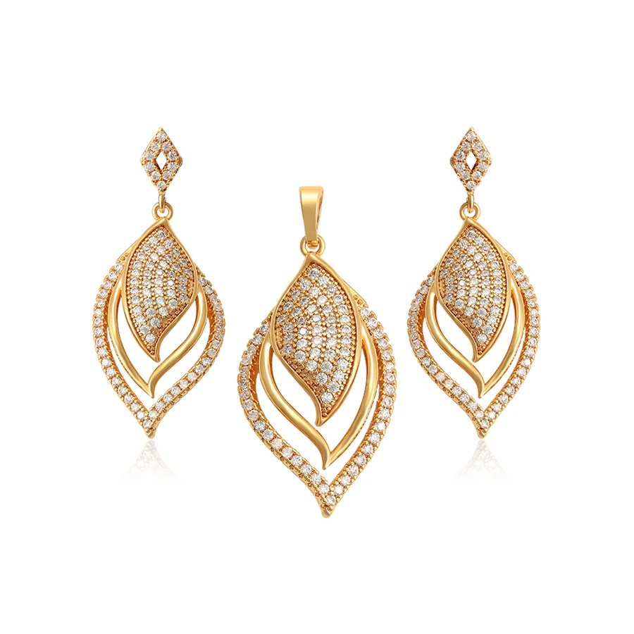 65817 Xuping 24k gold color plated women jewelry filigree long leaf shaped jewelry set
65817 Xuping 24k gold color plated women jewelry filigree long leaf shaped jewelry set
