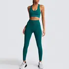 Wear Wholesale Sport Suit Women Fitness Clothing Sport Wear Yoga Set Gym Sportswear Running Leggings Women Set