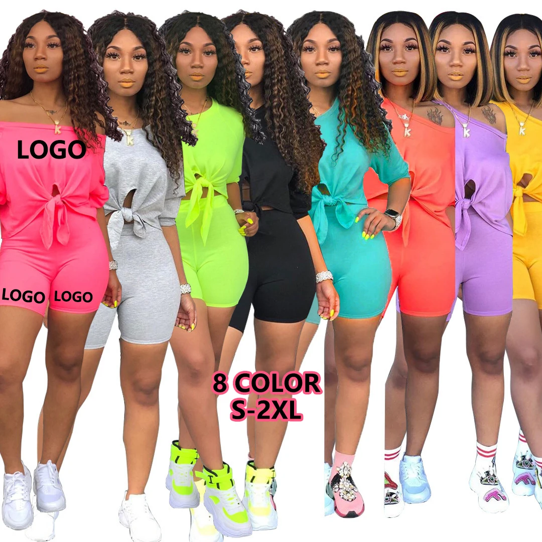 New Fashion Solid Lounge Wear Crop Top 2 Piece Biker Short Set Custom Two Piece Sets Blank Off Shoulder T Shirt And Short Set, Picture color
New Fashion Solid Lounge Wear Crop Top 2 Piece Biker Short Set Custom Two Piece Sets Blank Off Shoulder T Shirt And Short Set, Picture color