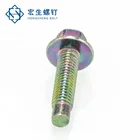 Machine Screw Flange Head Machine Screw With Color Zinc Plated