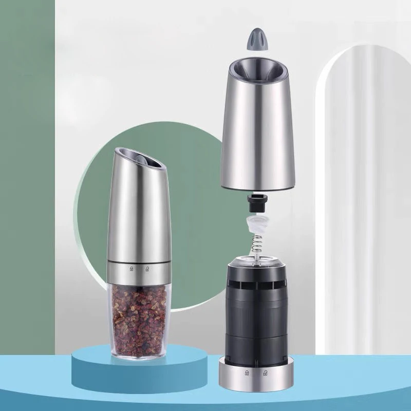 Automatic Induction Stainless Steel Pepper Electric Grinder Home Black Pepper Grain Grinder Kitchen Grind Pepper
Automatic Induction Stainless Steel Pepper Electric Grinder Home Black Pepper Grain Grinder Kitchen Grind Pepper