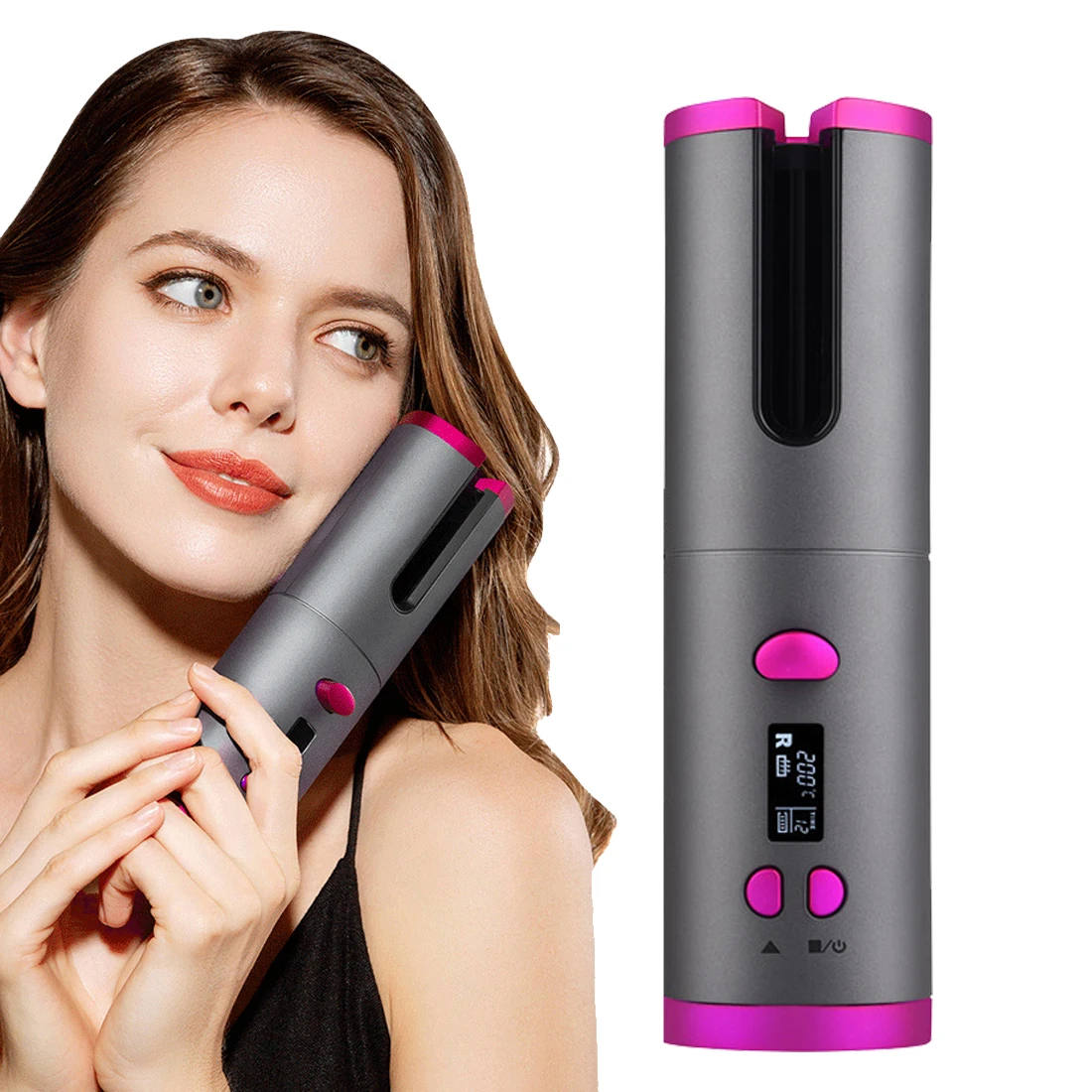Private Label Mini Usb Rechargeable Auto Cordless Rotating Magic Hair Curling Iron Wireless Electric Automatic Hair Curler, White,gold,purple
Private Label Mini Usb Rechargeable Auto Cordless Rotating Magic Hair Curling Iron Wireless Electric Automatic Hair Curler, White,gold,purple