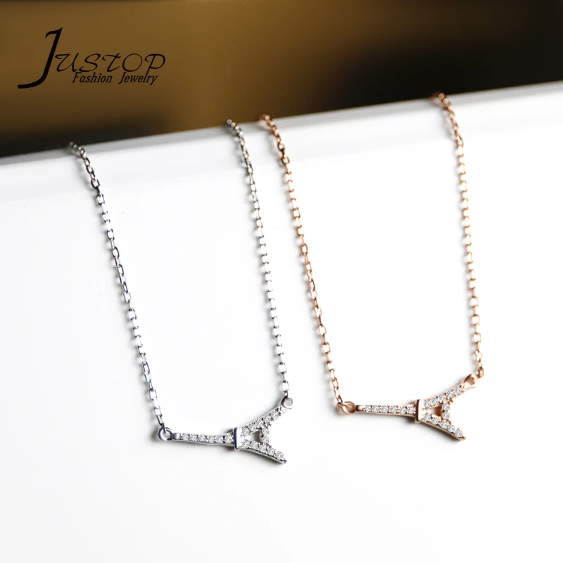 Free Shipping New Women Jewelry Fashion Necklaces Eiffel Tower Silver/Rose Gold 925 sterling silver jewelry Charm Necklace Chain
Free Shipping New Women Jewelry Fashion Necklaces Eiffel Tower Silver/Rose Gold 925 sterling silver jewelry Charm Necklace Chain