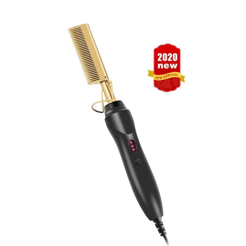 Hot! Ceramic Electric Hot Comb with Dual Voltage and Auto Shut off Black Hair Beard Straightener Comb
Hot! Ceramic Electric Hot Comb with Dual Voltage and Auto Shut off Black Hair Beard Straightener Comb