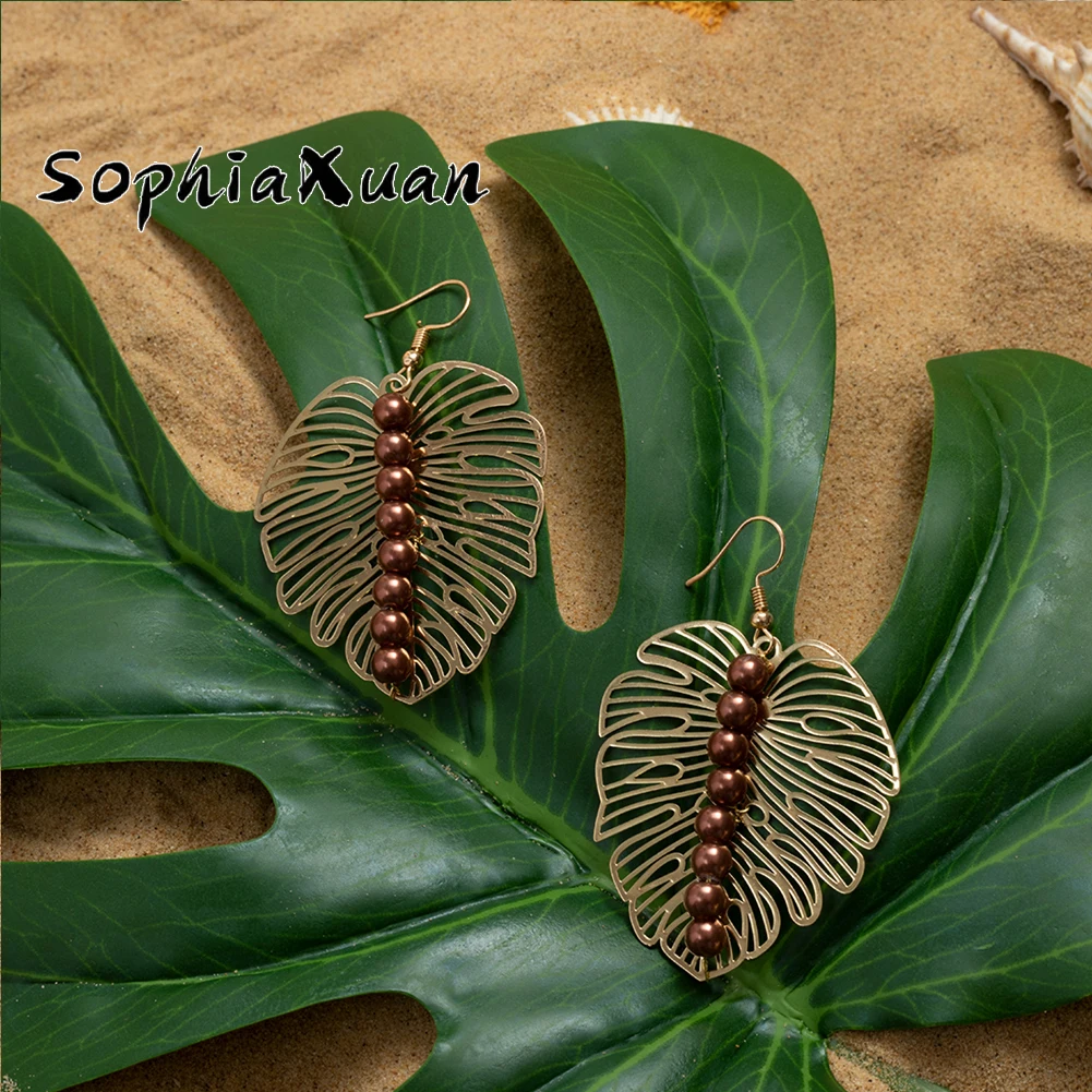 SophiaXuan Vintage Enamel Large Dangle Black Pearl Dropship Leaf Polynesian Jewelry Wholesale Flower Hawaiian Earring, Customized color
SophiaXuan Vintage Enamel Large Dangle Black Pearl Dropship Leaf Polynesian Jewelry Wholesale Flower Hawaiian Earring, Customized color