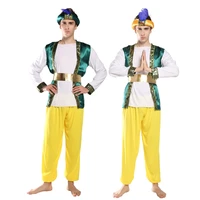 

Halloween costume cosplay masquerade Indian Aladdin costume adult male role playing prince costume