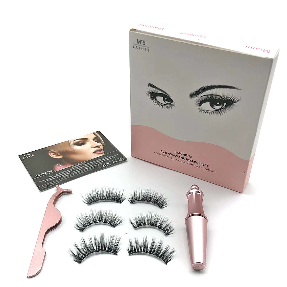 3 Pairs Different Style False Magnetic Eyelashes With Waterproof Magnetic Liquid Eyeliner With Tweezers, Black
3 Pairs Different Style False Magnetic Eyelashes With Waterproof Magnetic Liquid Eyeliner With Tweezers, Black