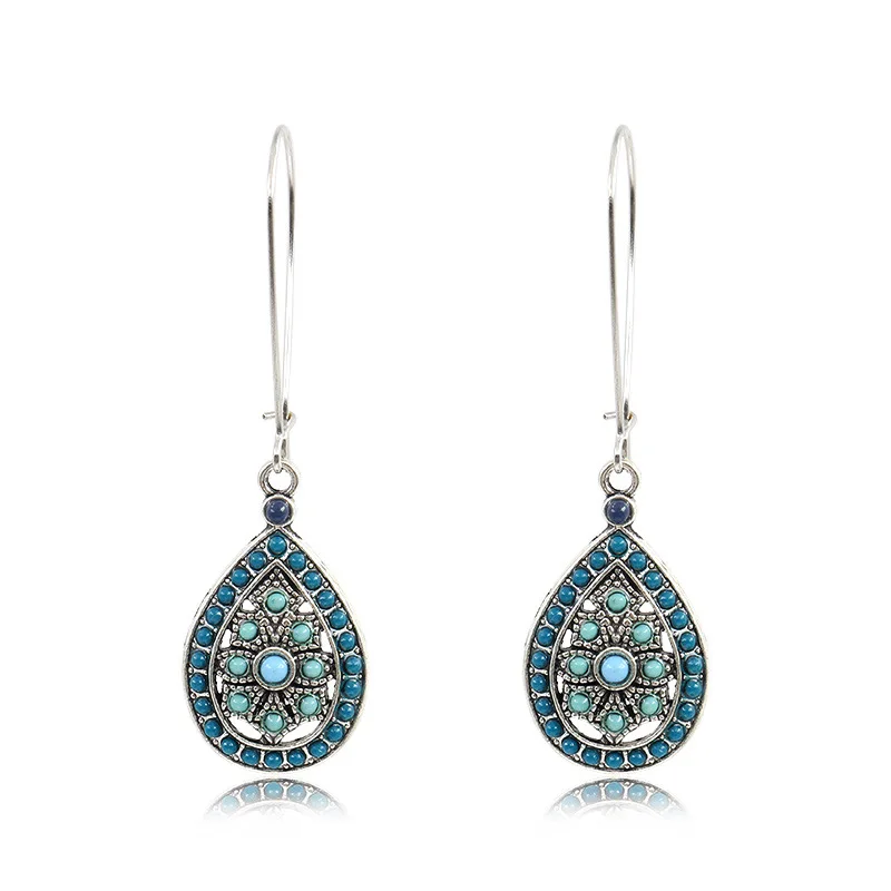 Bohemian Vintage Trendy African Alloy Big Beaded Drop Hoop Earring Women Wholesale For Party, Colorful
Bohemian Vintage Trendy African Alloy Big Beaded Drop Hoop Earring Women Wholesale For Party, Colorful