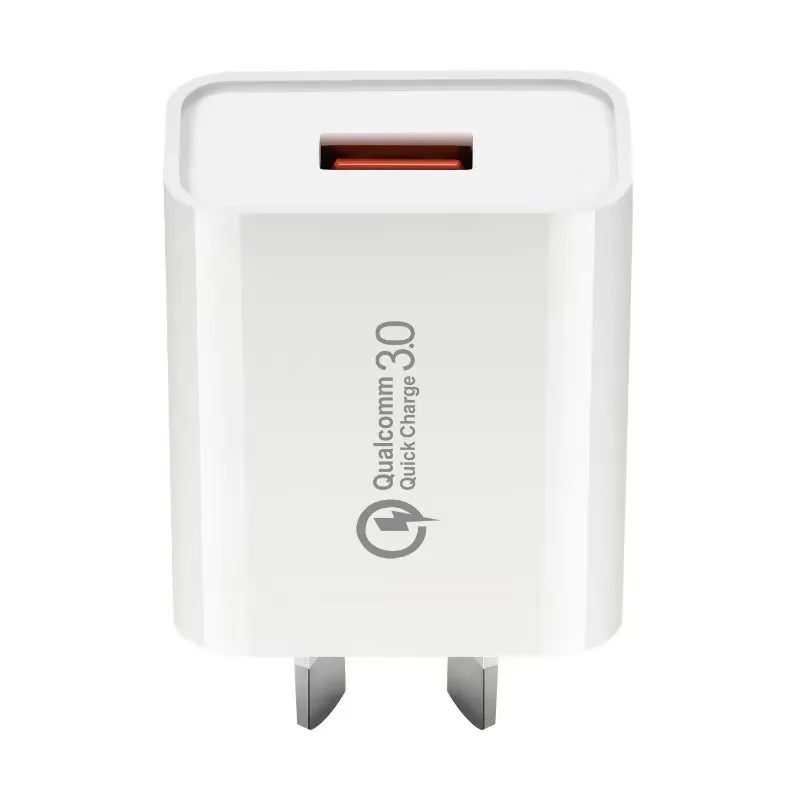 2021 NEW QC3.0 5V 3A AU EU US Plug Quick Wall Charger Fast Charging Phone Charger Single Port For Mobile Phones, White
2021 NEW QC3.0 5V 3A AU EU US Plug Quick Wall Charger Fast Charging Phone Charger Single Port For Mobile Phones, White