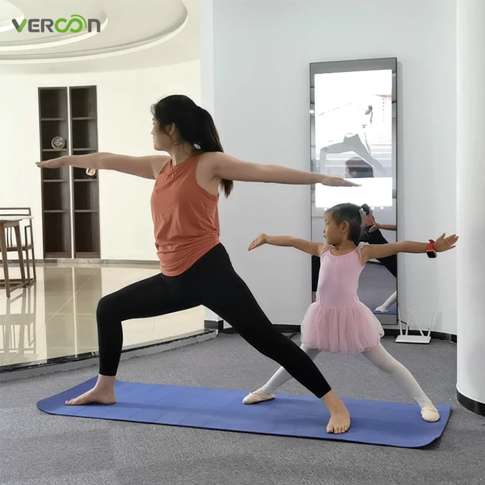 Home gym use digital smart mirror glass capacitive touch screen panel fitness mirror
Home gym use digital smart mirror glass capacitive touch screen panel fitness mirror