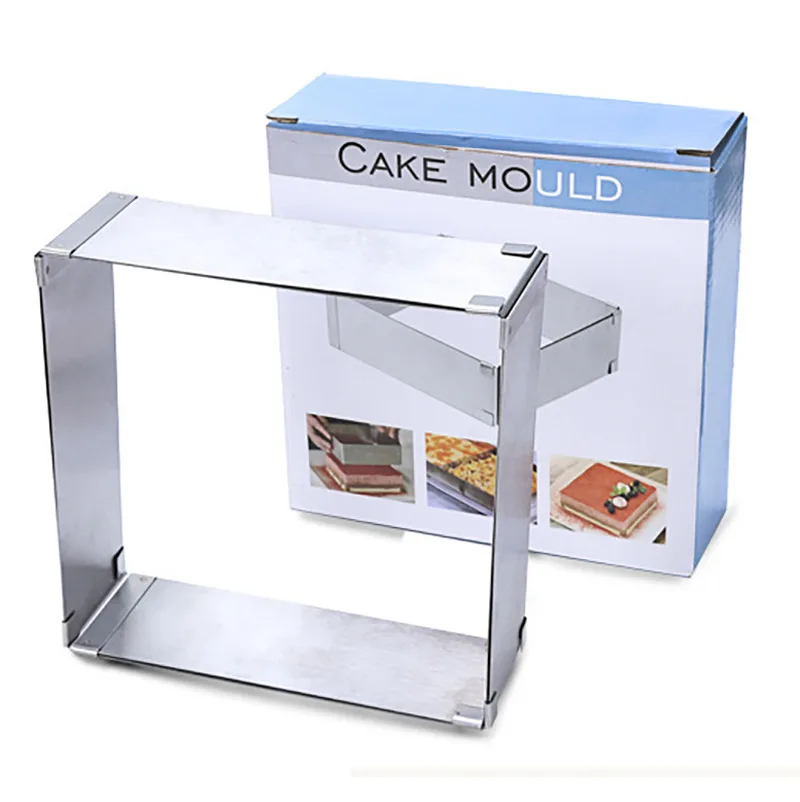 Household stainless steel mousse ring baking mold square height mousse ring cake cutting mold
Household stainless steel mousse ring baking mold square height mousse ring cake cutting mold