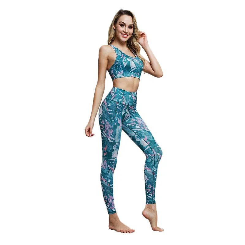 Wholesale Printed Yoga Set Womens Leggings And Sports Bra Fitness Sexy Yoga Sets, As picture
Wholesale Printed Yoga Set Womens Leggings And Sports Bra Fitness Sexy Yoga Sets, As picture