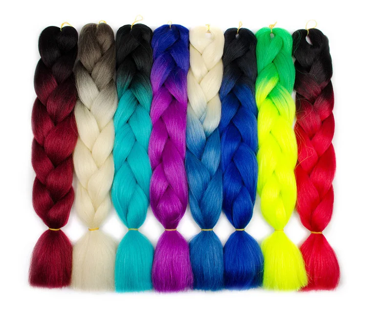 Best Price Ombre Color Synthetic Jumbo Braid Hair Synthetic Yaki X