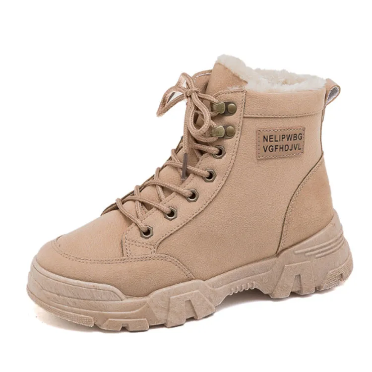 Fashionable Lace up sneakers high top Outdoor Casual warm walking hiking shoes woman desert boot
Fashionable Lace up sneakers high top Outdoor Casual warm walking hiking shoes woman desert boot