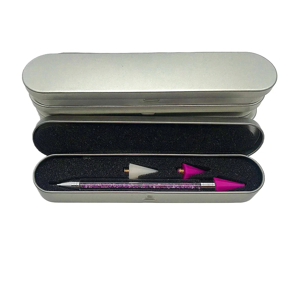 

Nail Dot Pen Dual-ended Crystal Beads Handle Rhinestone Studs Picker Nail Art Dotting Pen and Nail Drill Wax Pen