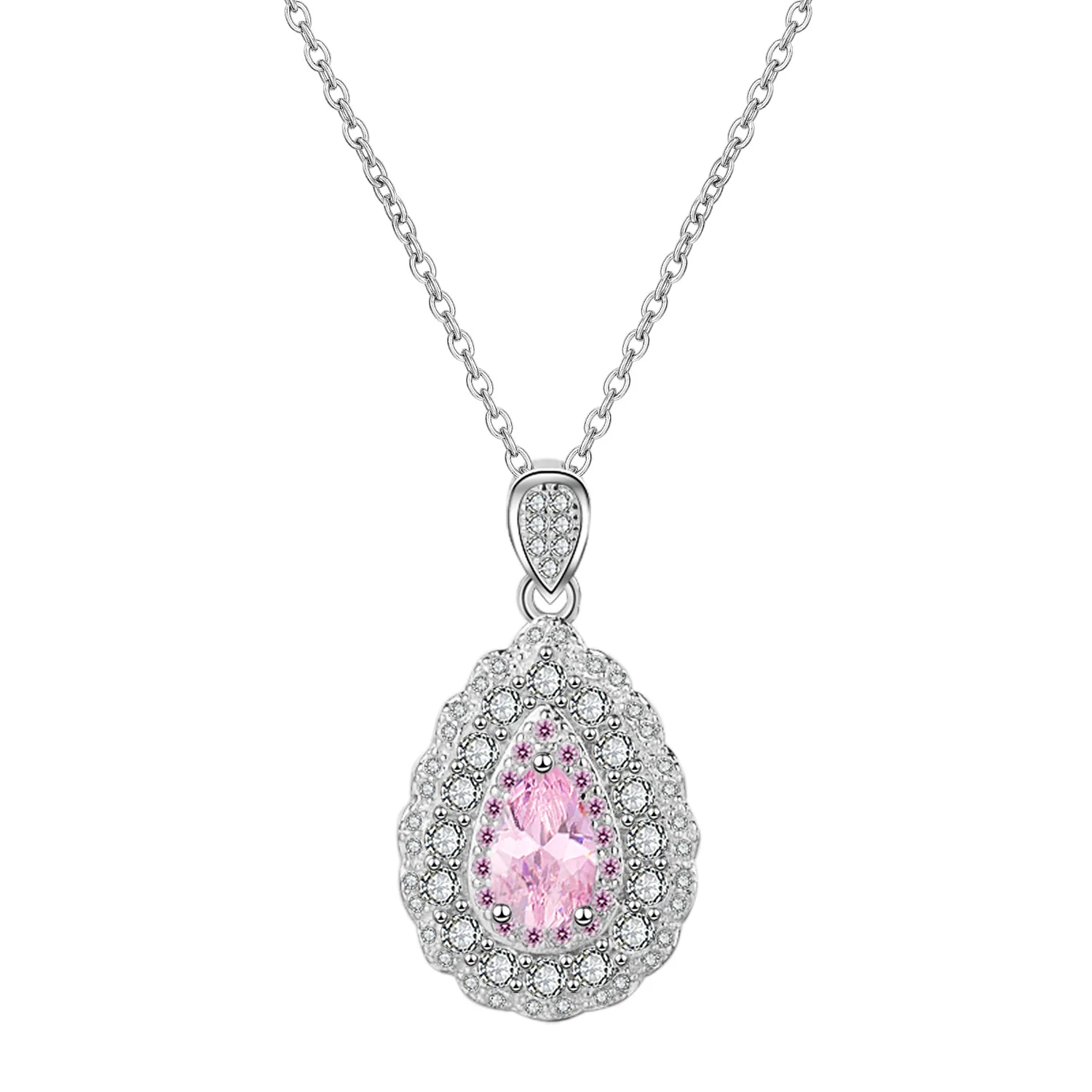 Ladies necklace Special-shaped diamond pendant Drop-shaped shining zircon jewelry wholesale pendant necklace Wedding Gifts 
Ladies necklace Special-shaped diamond pendant Drop-shaped shining zircon jewelry wholesale pendant necklace Wedding Gifts