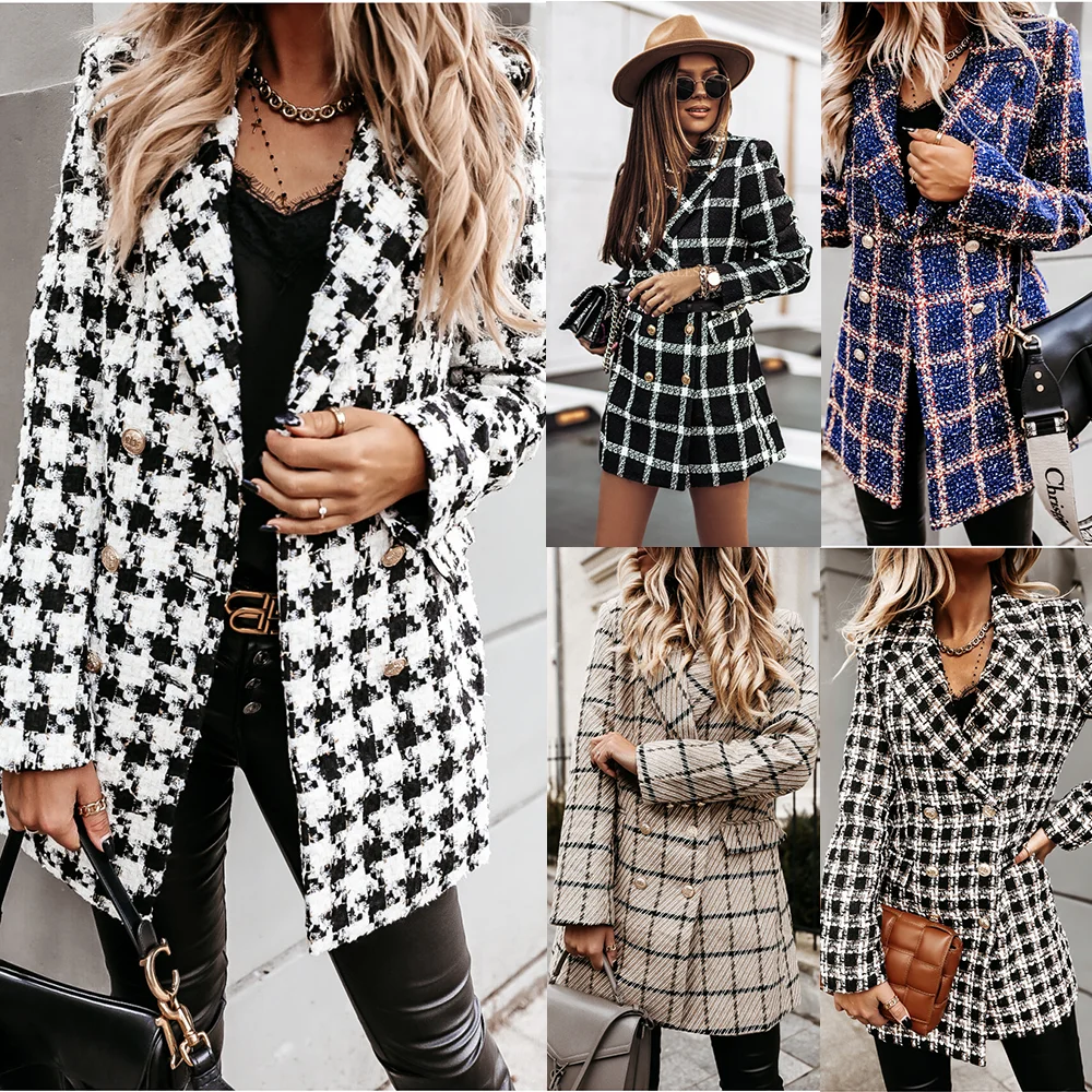 Plaid winter and autumn cardigan long women coat button flannel thick women Plaid coat
Plaid winter and autumn cardigan long women coat button flannel thick women Plaid coat