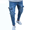 Fashion wholesale guangzhou men denim blue color high quality urban jeans for sale