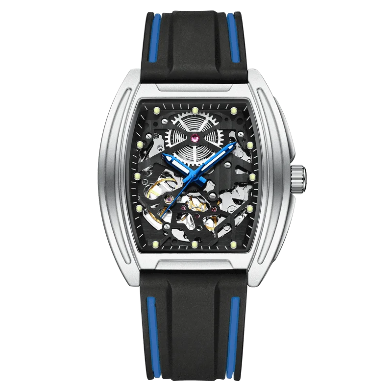 

AILANG Steel Skeleton Mechanical Watch For Man Automatic Self-Winding Wrist Watch Top Men Custom Wrist Watch Logo Luxury, 3 colors