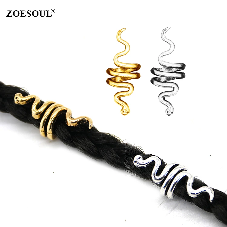 Viking Hair Cuff Accessories 1PC Silver Gold Snake Dreadlock Bead For Hair Braiding Accessories
Viking Hair Cuff Accessories 1PC Silver Gold Snake Dreadlock Bead For Hair Braiding Accessories