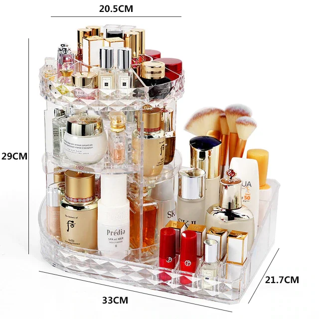 Acrylic Cosmetics Storage Box 360 Degree Rotation Transparent Fashion Spin Multi-Function Detachable Makeup Beauty Organizer, As pictures
Acrylic Cosmetics Storage Box 360 Degree Rotation Transparent Fashion Spin Multi-Function Detachable Makeup Beauty Organizer, As pictures