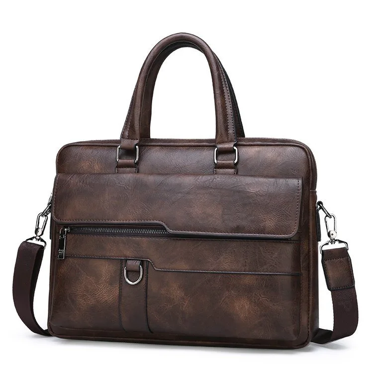 High Quality Business Laptop Waterproof Computer Handbag Men Soft Sided Leather Briefcase Bag, Black, khaki, deep brown
High Quality Business Laptop Waterproof Computer Handbag Men Soft Sided Leather Briefcase Bag, Black, khaki, deep brown