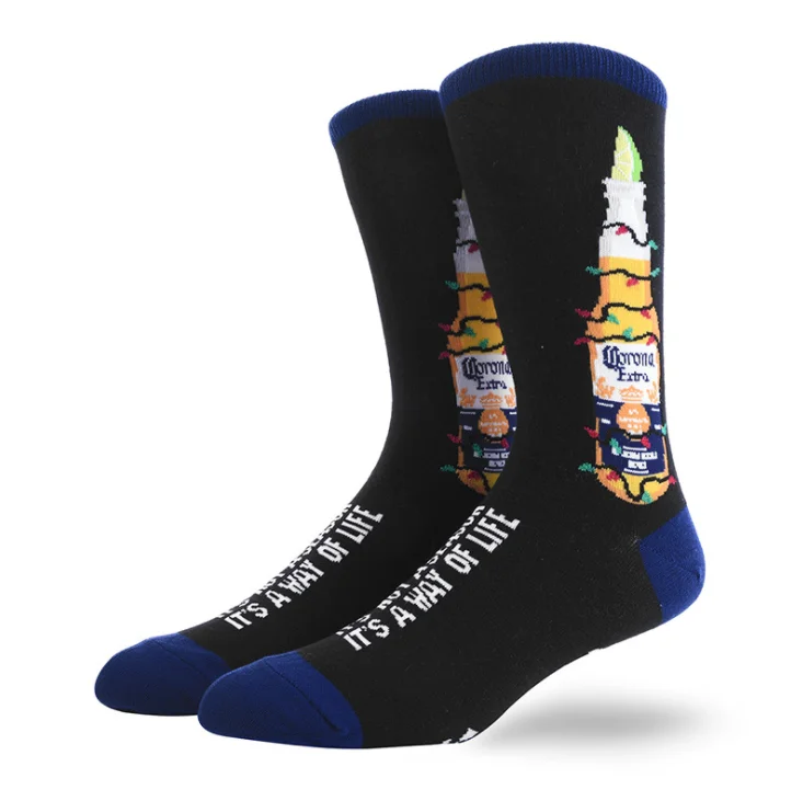 top quality Fizzy d Vodka wine and whisky custom logo brand fashion men's pattern mid crew socks logo customize Drink beer
top quality Fizzy d Vodka wine and whisky custom logo brand fashion men's pattern mid crew socks logo customize Drink beer